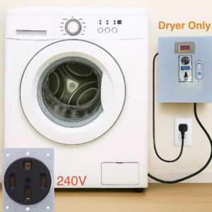 Smart Coin Box Kit – Convert Home Electric Dryer to Coin-Operated Laundry 240V