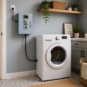 Laundry Smart Coin Box Kit – Gas Dryer Kit Wi-Fi & OLED Model (120V)