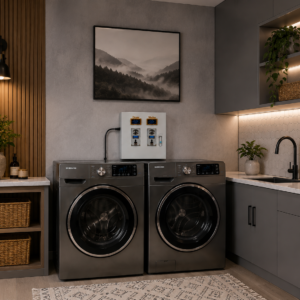 Laundry Smart Coin Box Kit – Electric Dryer & Washer Kit Wi-Fi & OLED Model (240V/120v)