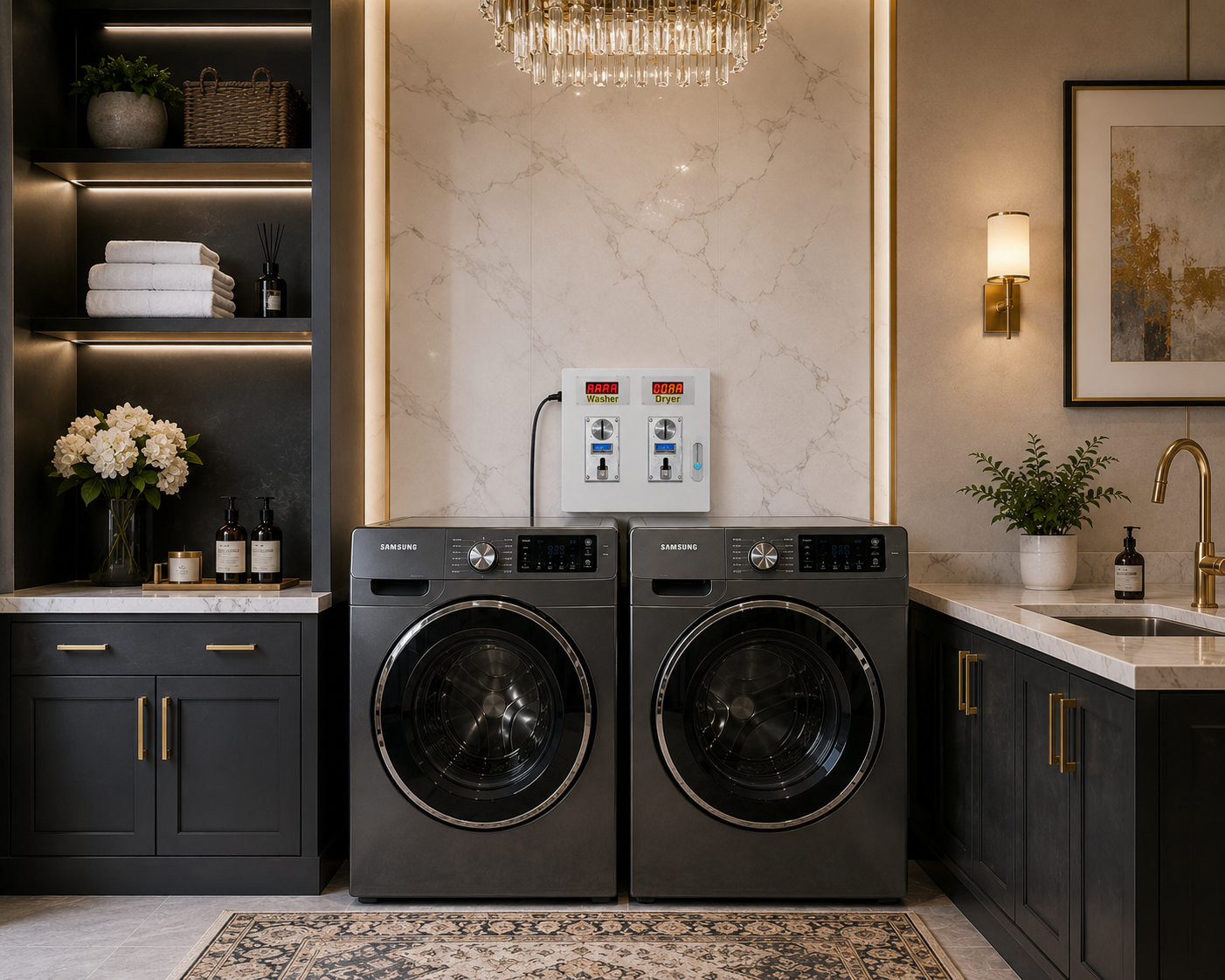 Laundry Smart Coin Box Kit – Electric Dryer & Washer Kit Wi-Fi & OLED Model (240V/120v) - Image 5