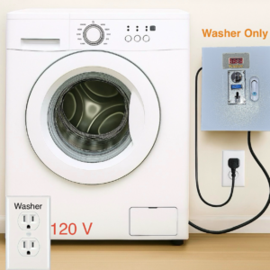 Smart Coin Box Kit – Convert Home Washer to Coin-Operated Laundry (120V)