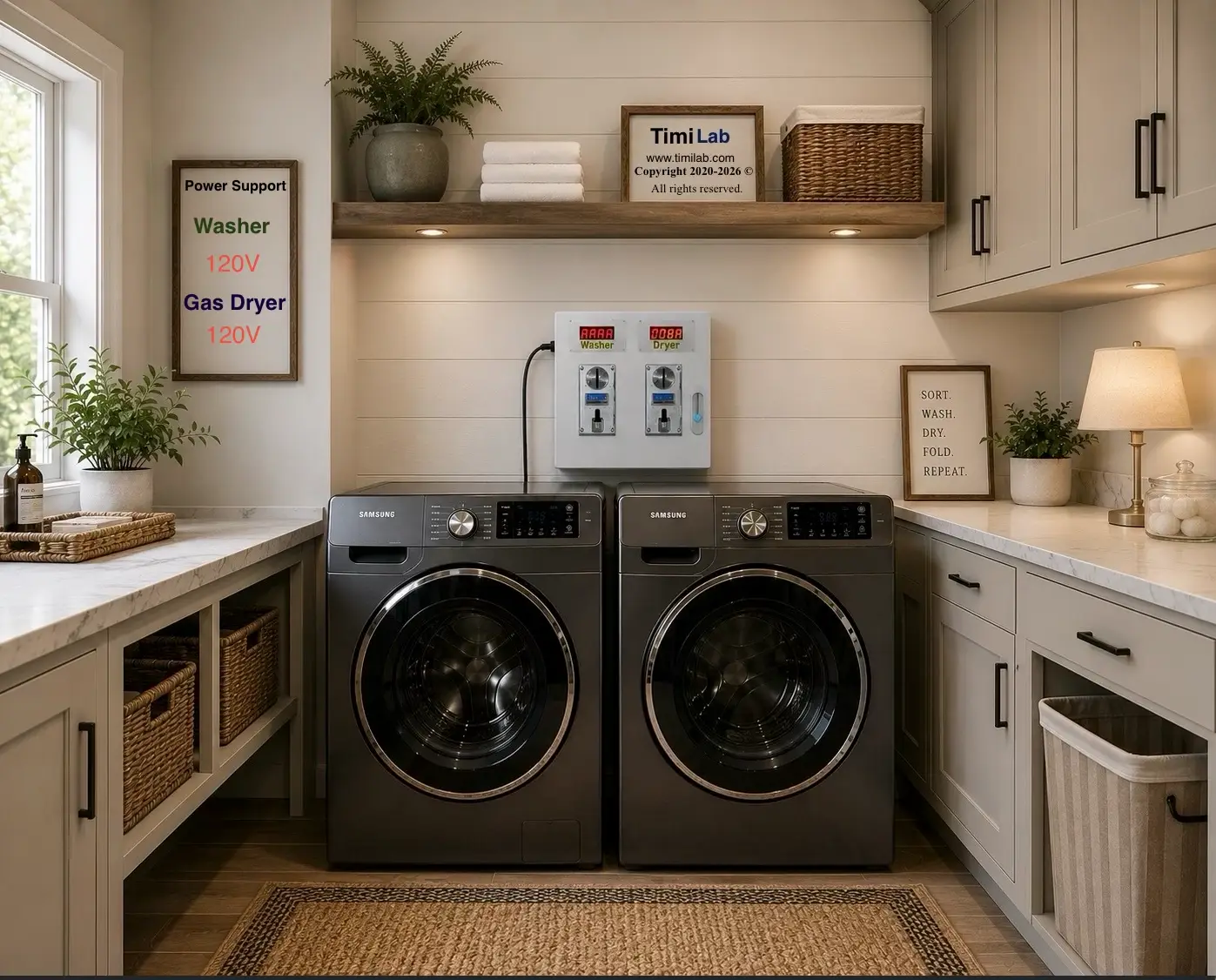 Smart Coin Box Kit – Convert Home Washer and Gas Dryer to Coin-Operated Laundry (120V) - Image 8