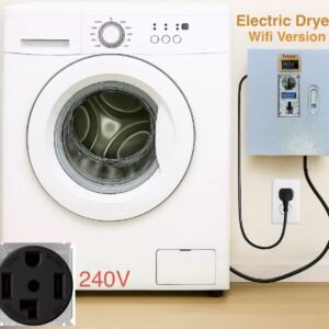 Kit de caja de monedas Laundry Smart – Kit para secadora eléctrica con Wi-Fi y pantalla OLED (240 V)
