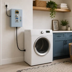Kit de caja de monedas Laundry Smart – Kit para secadora eléctrica con Wi-Fi y pantalla OLED (240 V)